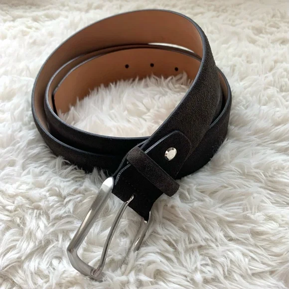 NEW Suitsupply Brown Suede Leather Belt 42 NWOT